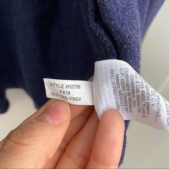 SOLD - Madewell Embroidered Robe -Heather Blue-M/L - Picture 9 of 9